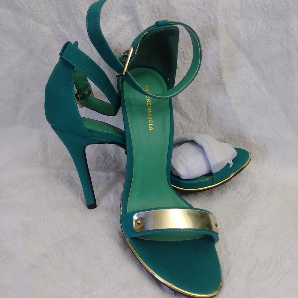 Shoe Republic LA open-toe heels - Picture 7 of 8